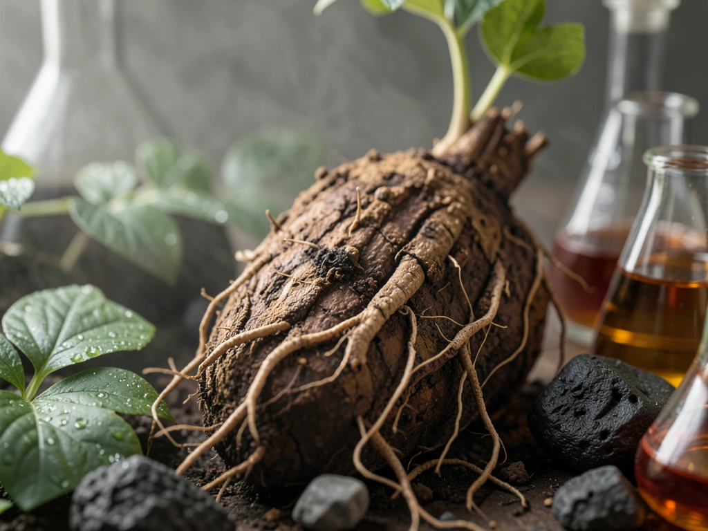 Ginseng root macro
